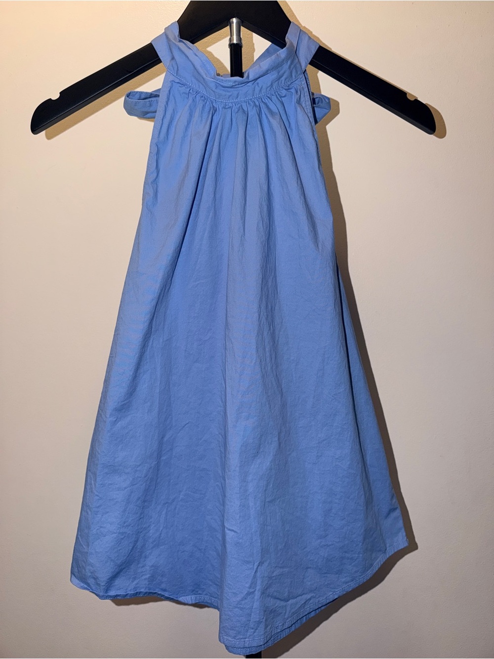 J.Crew Blue Tie Neck Halter Top
